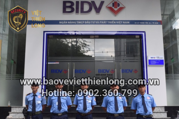 Việt Thiên Long triển khai dịch vụ bảo vệ cho ngân hàng BIDV