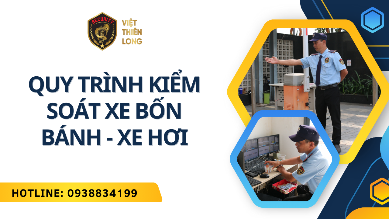 QUY TRÌNH KIỂM SOÁT XE 4 BÁNH - XE Ô TÔ RA VÀO MỤC TIÊU